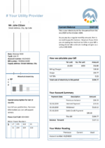 Ediable Utility Bills Canada Cycle Energy Universal Multipurpose Utility Bill-Word