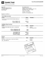 Bank Statement Canada Trust Bank PDF Template