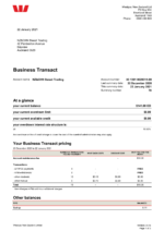 Bank Statement NewZealand Westpac Bank Statement pdf