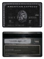 American Express Black CARD AE Card Generator Template
