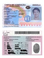 Angola Driver's License USA Driver License Template