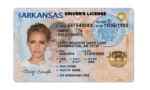 US Arkansas Driver's License USA Driver License Template