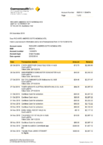 Bank Statement Commonwealth Bank V1&2 pdf&word Template