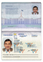 Australia Passport Template Photo Picture Template V1&2&3