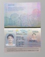 Australia Passport Template Photo Picture Template V1&2&3
