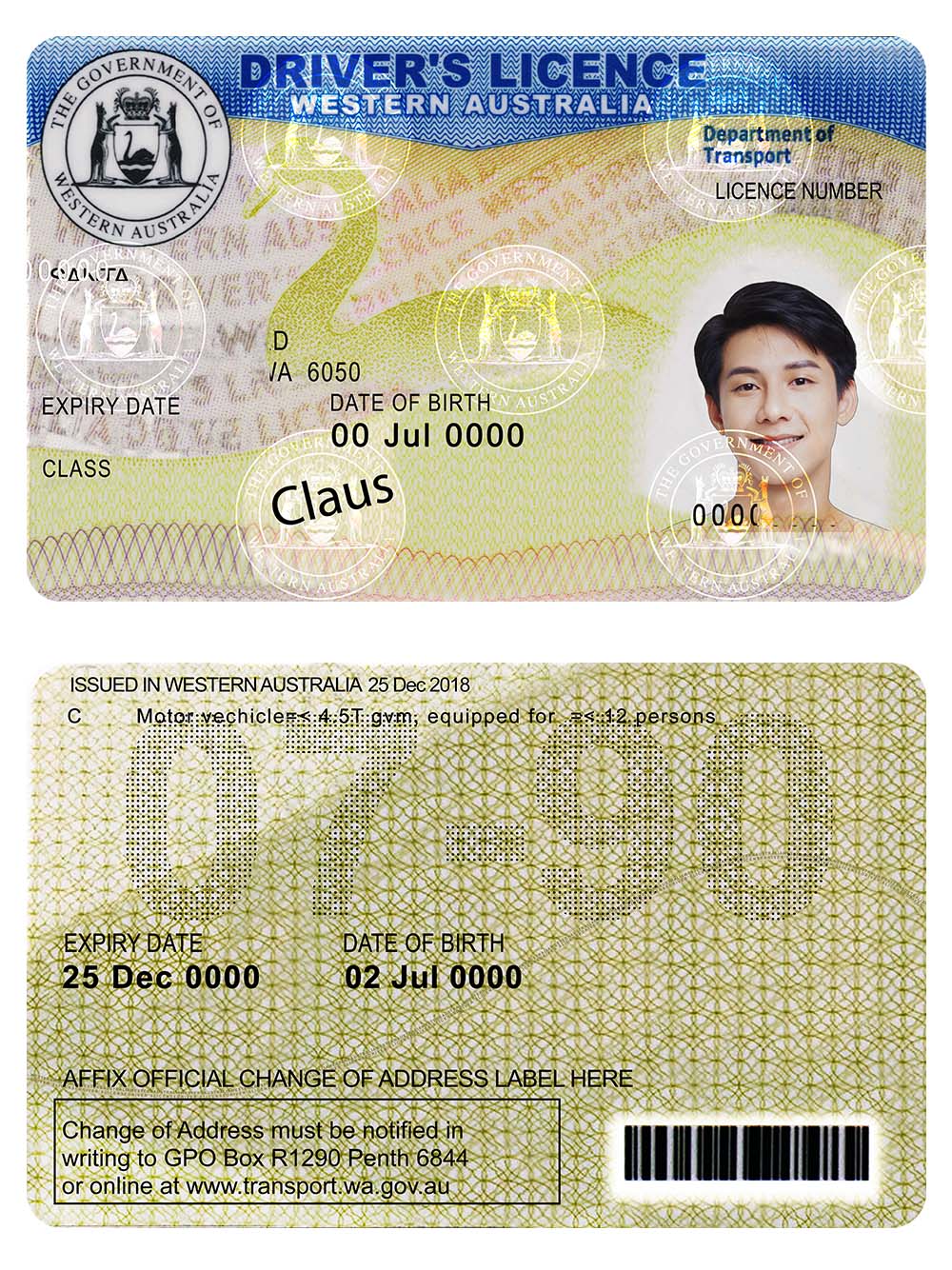 Australia Western Driver License