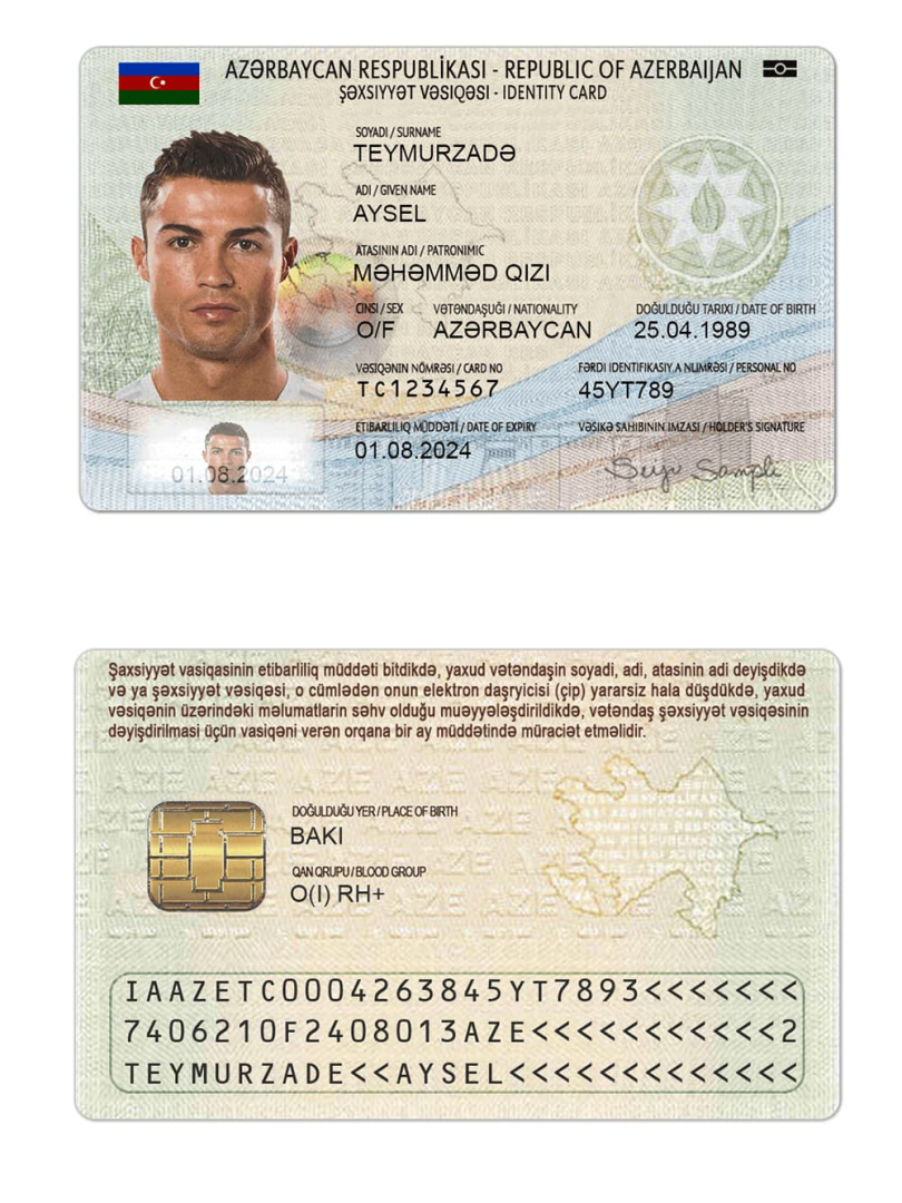 Azerbaijan ID CARD V1