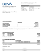 Bank Statement BBAV Bank&WORD Template