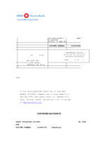 Bank Statement BMO Bank Harris word Template