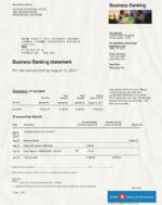 Bank Statement Bank of Montreal Template