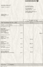 Bank Statement CommerzBank