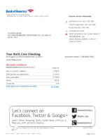 Bank Statement Korea BOA BANK Statement Template