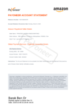 Bank Statement Payoneer account statement Amazon Register pdf