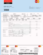 Bank Statement Supervielle Banco Argentine pdf Template