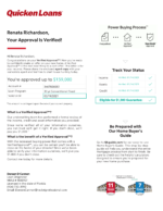 Bank Statement USA Quicken Loans Application Approved Letter pdf&word