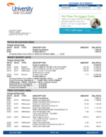 Bank Statement USA Texas University Federal Credit Union-pdf