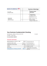 Bank Statement TD Bank Statement (USA) word&pdf Template