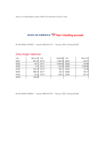 Bank Statement TD Bank Statement (USA) word&pdf Template
