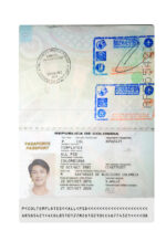 Colombia Passport Template Photo Picture Template