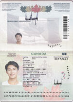 Canada Passport Template Photo Picture Template(2010 – present)