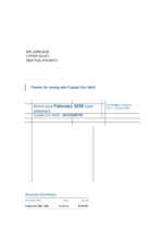 Bank Statement Capital One Bank Word Template