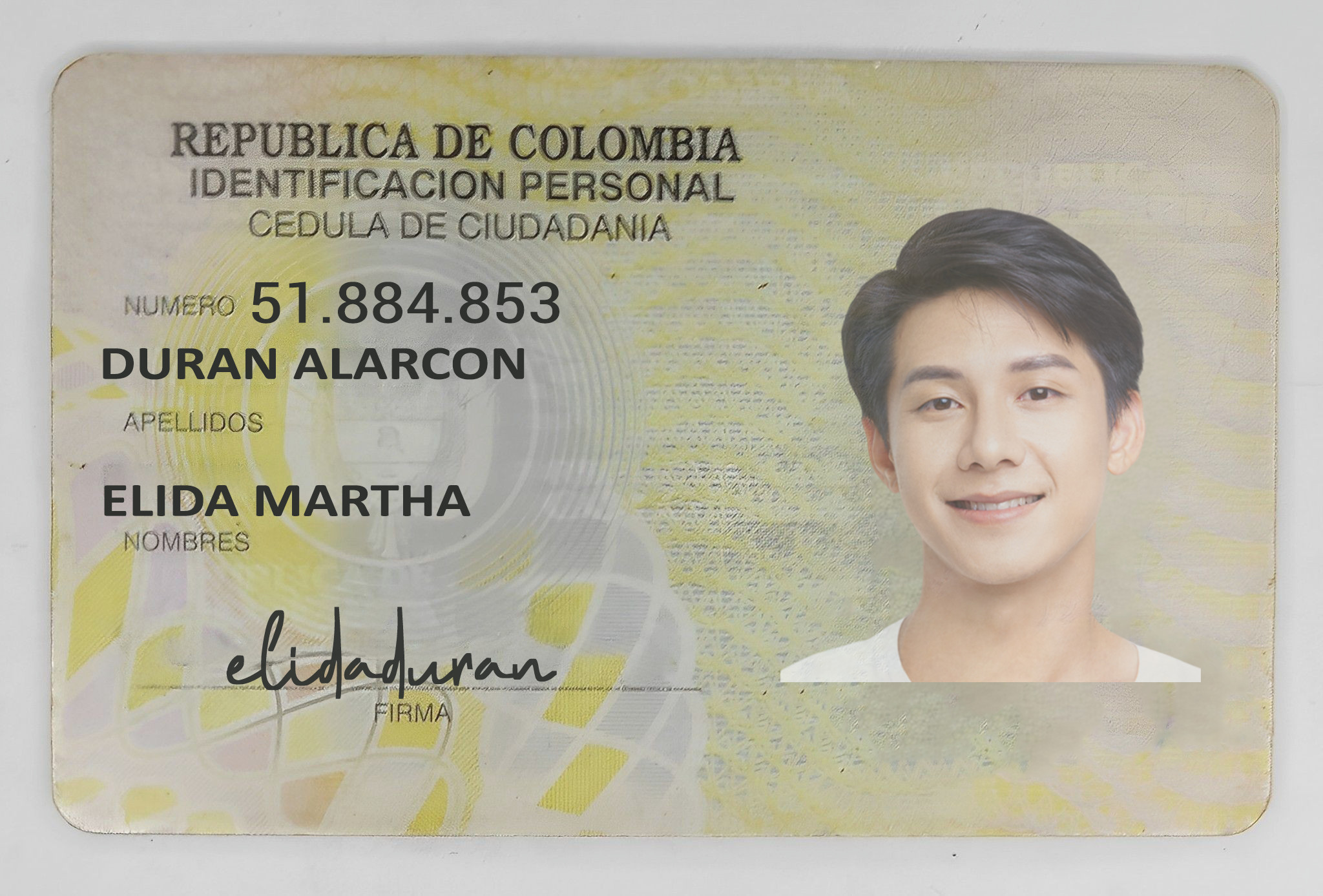 Colombia-ID-V1 Front