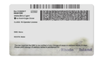 US Rhode Driver's License US Rhode Driver License Template V1&2