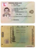 UK DRIVER'S LICENSE V1&2&3&4