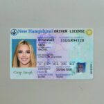 US New Hampshire Driver's License USA Driver License Template