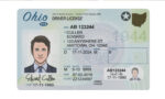US Ohio Driver's License Driver License Template