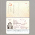 Denmark Passport Template Photo Picture Template
