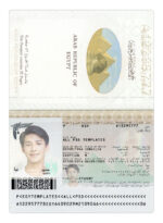 Egypt Passport Template Photo Picture Template