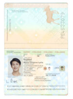 Finland Passport Template Photo Picture Template