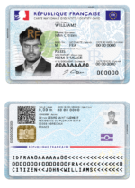 France ID CARD Template Design ID Card Template V1&V2&V3