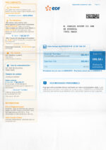 Ediable Utility Bills France EDF Bill-PSD Template V1&2&3