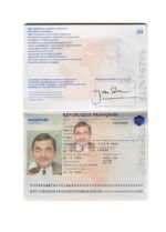 France Passport Template Photo Picture Template V1&2
