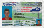 US Kentucky Driver's License USA Driver License Template