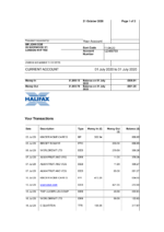 Bank Statement Halifax Bank Statement word