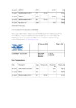 Bank Statement Halifax Bank Statement word