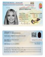 Hungary ID NEW ID CARD Template Design ID Card Template