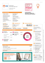 Ediable Utility Bills Italy Enel Electricity Bill-Blank Template