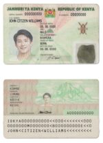 Kenya ID CARD Template Design ID Card Template