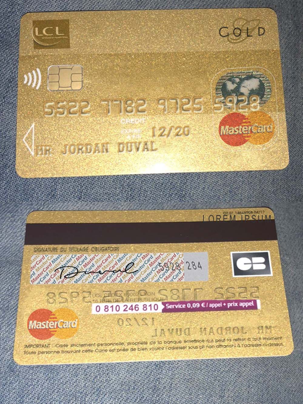 LCL Visa&Mastercard Gold Card