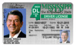 US Mississipi Driver's License USA Driver License Template