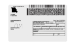 US Missouri Driver's License USA Driver License Template