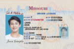 US Missouri Driver's License USA Driver License Template