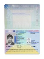 Netherlands Passport Template Photo Picture Template