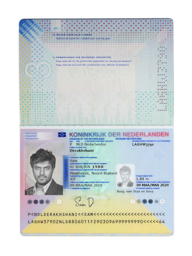 Netherlands Passport Netherlands Passport Template Photo Picture Template