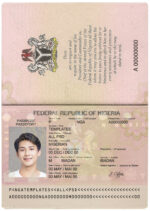 Nigeria Passport Template Photo Picture Template