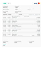 Bank Statement Pakistan HBL Bank Credit Card Statement pdf&word